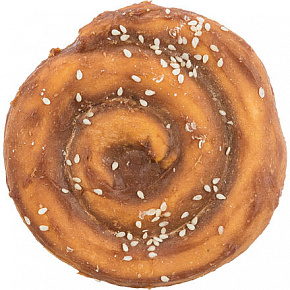 DentaFun Chewing Pie, ciastko do żucia z bawolej skóry [50 szt.], o 9 cm / 70 g