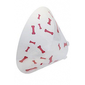 Kołnierz ochronny BUSTER plastikowy Bone czerwony 25cm
