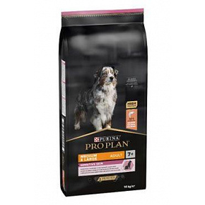 ProPlan Dog Adult 7+ Sensitive Medium&Large Salmon 14kg ProPlan Dog Adult 7+ Sensitive Medium&Large Salmon 14kg