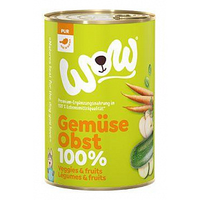 WOW Dog konserwa. PUR warzywa i owoce 400g