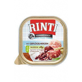 Rinti Dog Kennerfl. wanienka serduszka drobiowe+makaron 300g