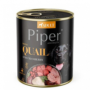 NEW PIPER z przepiórką i żurawiną, konserwa dla psów 800 g
