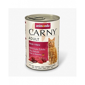 Animonda CARNY® cat Adult wołowina i serduszka opak. 6 x 400 g puszka