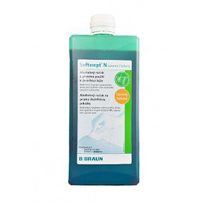 Softasept N Barwiony dezynfekcja skóry, błon śluzowych, ran 1000ml