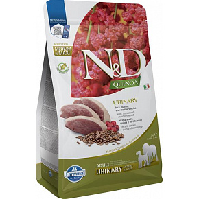 Farmina N&D dog QUINOA (GF) adult med/max urinary, kaczka i żurawina 2 kg