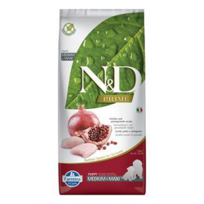 N&D PRIME DOG Puppy M/L Kurczak & Granat 12kg