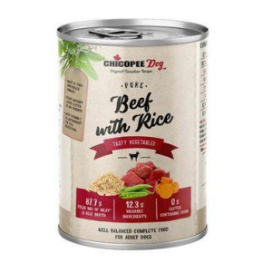 Chicopee Dog konserwa. Czysta Wołowina z Ryżem 400g