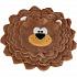 DOG ACTIVITY lev, šustící koberec na pamlsky, o 26 cm, polyester, hnědá