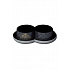 Miska plastikowa LUXURIOUS double czarna 2x350ml