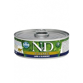 N&D CAT PRIME Adult Jagnięcina & Borówka 70g