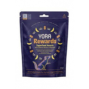 YORA Dog poch. z owadów Rewards orzeszki ziemne i banan 100g