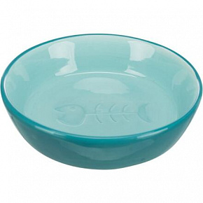 Ceramiczna miska z obrazkiem szkieletu ryby 200ml/13cm