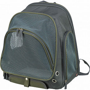 Plecak transportowy LYLA, 34 x 22 x 42 cm, do 8 kg, nylon, szary/niebieski