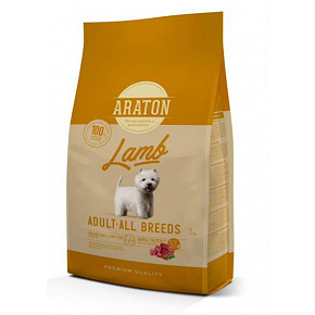 ARATON dog adult jagnięcina NOWOŚĆ 3 kg