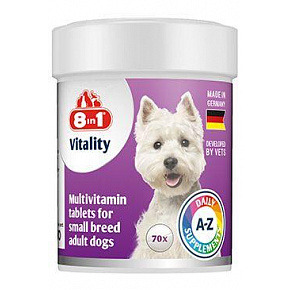 Vitality Multivitamin 8in1 dla Małych Ras 70tbl