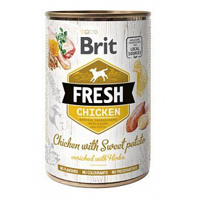 Brit Fresh Dog konz Kurczak z Batatami 400g