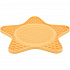Lick´n´Snack GWIAZDA - mata do powolnego karmienia, 23,5 cm, silikon, żółta