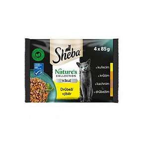 Sheba saszetka Nature's Collection wybór drobiowy 4x85g