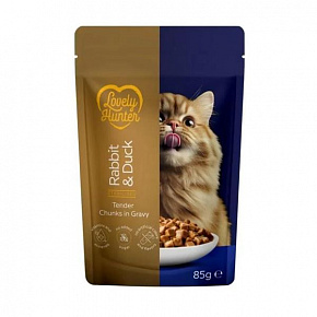 LOVELY HUNTER cat adult serilized KAPSIČKA rabbit&duck 85 g LOVELY HUNTER cat adult serilized KAPSIČKA rabbit&duck 85 g