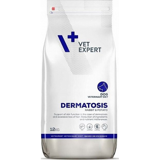 VetExpert VD 4T Dermatosis Dog Królik Ziemniak 12kg