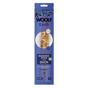 WOOLF Earth poch. NooHide XL Stick z kaczką 85g WOOLF Earth poch. NooHide XL Stick z kaczką 85g