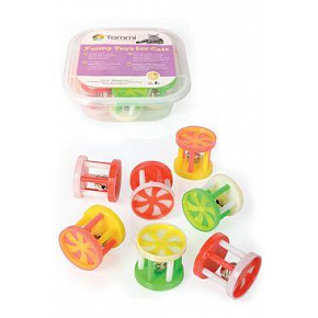 Zabawka BOX Walec z dzwoneczkiem 4cm/7szt
