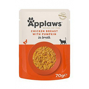 Applaws Cat saszetka Adult Broth pierś z kurczaka z dynią 70g