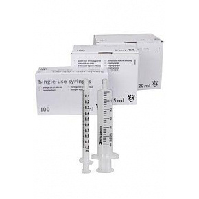 Strzykawka inj CVET VL 5ml 2-częściowa Luer ekscentryczna. 100 szt.