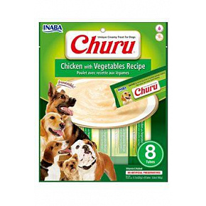Churu Dog Kurczak z Warzywami 8x20g