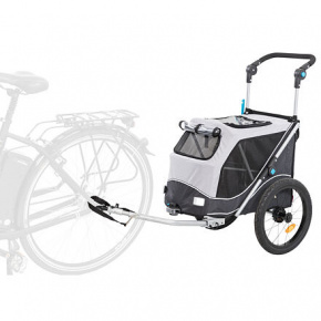 Przyczepka rowerowa z funkcją szybkiego składania S 58 x 93 x 74/114 cm, maks. nośność. 15 kg, szary