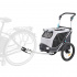 Przyczepka rowerowa z funkcją szybkiego składania S 58 x 93 x 74/114 cm, maks. nośność. 15 kg, szary
