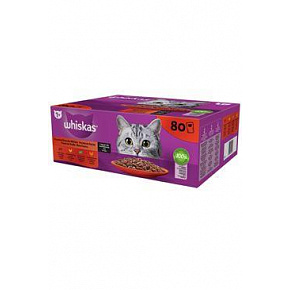 Whiskas saszetka Core klasyczna.wybór w soku 80x85g