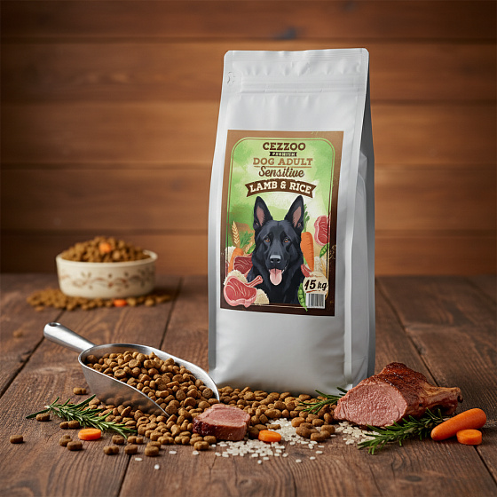 CEZZOO Premium Dog Adult Sensitive Lamb & Rice 15kg