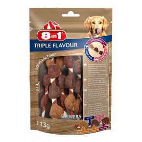 Przysmak 8in1 Flavours Triple Flav.Skewers 113g/6szt.