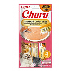 Churu Cat Łosoś z Kurczakiem Przepis 4x14g