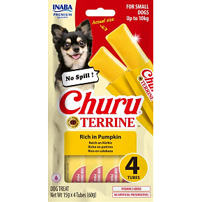 Churu Dog Terrine dýně plemena S 4x15g