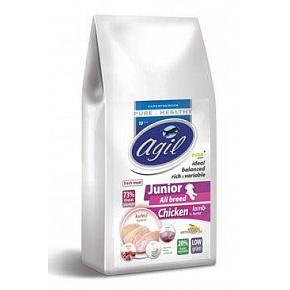Agil Junior All Breed Low Grain Kurczak&Jagnięcina&Tuńczyk 2kg Agil Junior All Breed Low Grain Kurczak&Jagnięcina&Tuńczyk 2kg