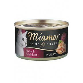 Miamor Cat Filet konserwa kurczak+szynka w galarecie 100g