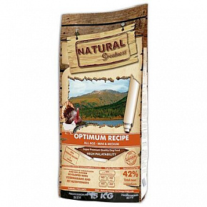 Natural Greatness Optimum Recipe Mini,Medium/indyk,kurczak/15 kg