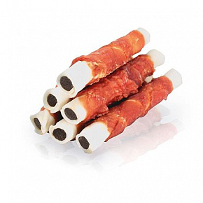 KIDDOG BUFFET ROLLER kacze piersi na bawolim wałku 17cm/60g, nadziewane wątróbkami drobiowymi [50szt]