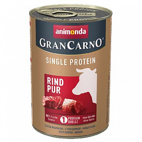 GRANCARNO Single Protein 400 g czystej wołowiny, konserwa dla psów