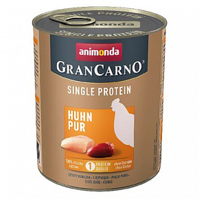 GRANCARNO Single Protein 800 g czystego kurczaka, puszka dla psów