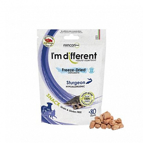 I´M DIFFERENT SNACK jesiotr - mrożona suszona przekąska, 40 g I´M DIFFERENT SNACK jesiotr - mrożona suszona przekąska, 40 g
