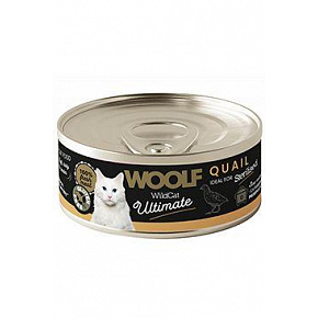 WOOLF WildCat Ultimate puszka. Adult Pasztet z Przepiórki 85g WOOLF WildCat Ultimate puszka. Adult Pasztet z Przepiórki 85g