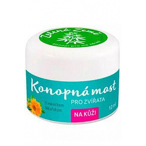 Maść konopna na skórę dla zwierząt 12ml Maść konopna na skórę dla zwierząt 12ml