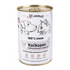 All Animals kotopies konserw. Kawałki dziczyzny z kapustą.400g