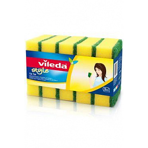 Vileda Style gąbki do naczyń Rainbow 9+1 szt.