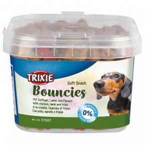 Soft Snack BOUNCIES mini kosteczki z kurczaka, jagnięciny, flaków 140 g