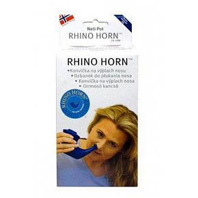 Niebieski dzbanek do płukania nosa Rhino Horn 1 szt.