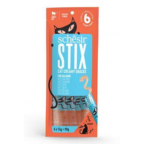Schesir Cat przysmak Stix Liquid Snack łosoś 6x15g Schesir Cat przysmak Stix Liquid Snack łosoś 6x15g